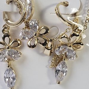 Women's Gold Plated CZ Stone Necklace NL